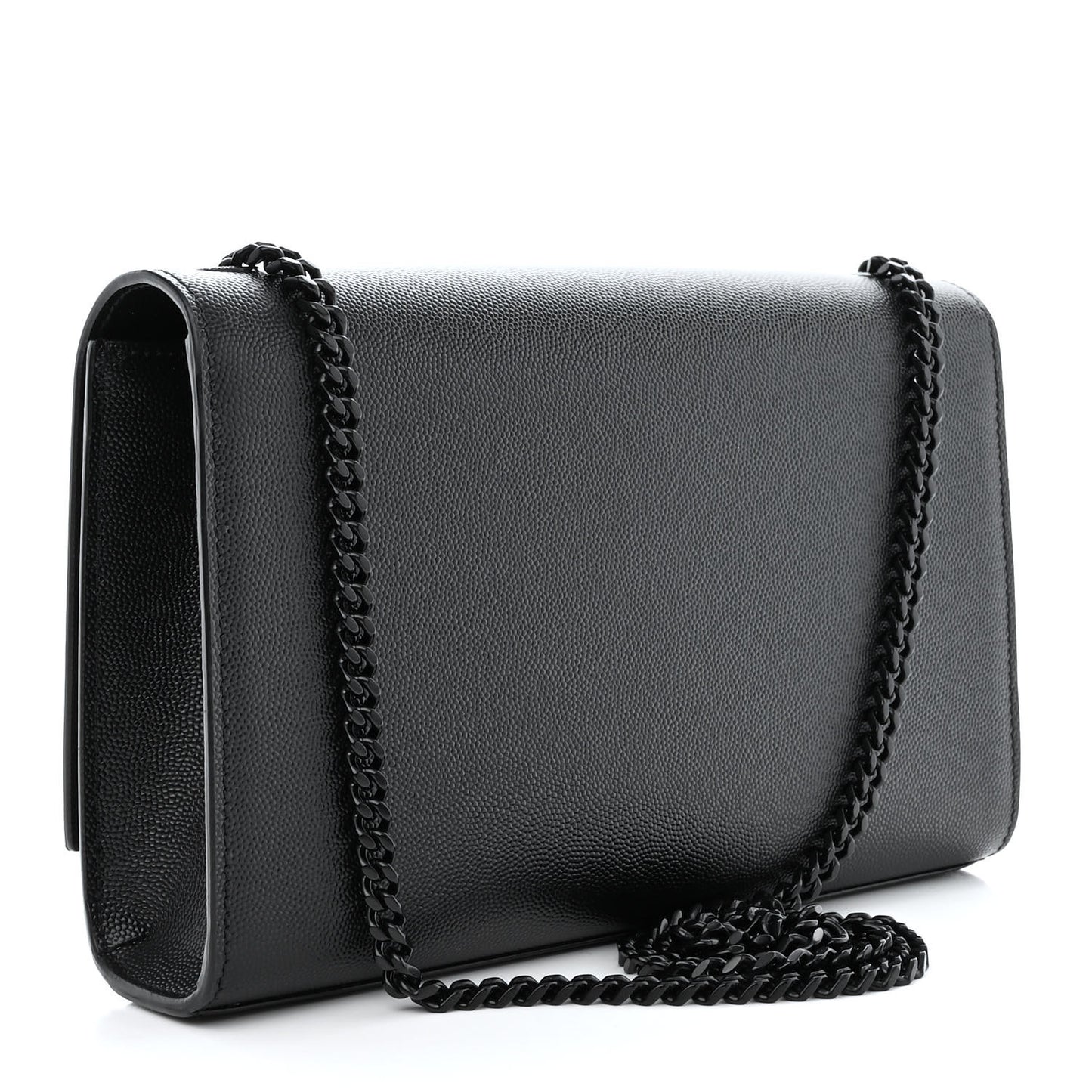 Grain De Poudre Medium Classic Monogram Monochrome Kate Satchel Black