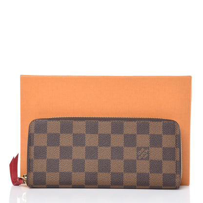 Louis Vuitton Damier Ebene Clemence Wallet Cherry 8 of 8