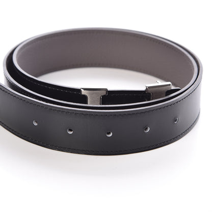 Hermes Box Togo 32mm H Belt 85 Black Etain 5 of 8