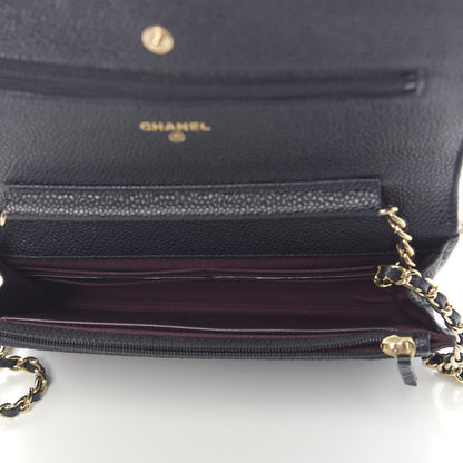 Chanel Caviar Quilted Wallet On Chain WOC Black 5 of 11