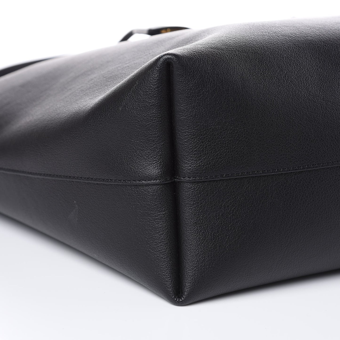 Calfskin Large Shopping Tote Black