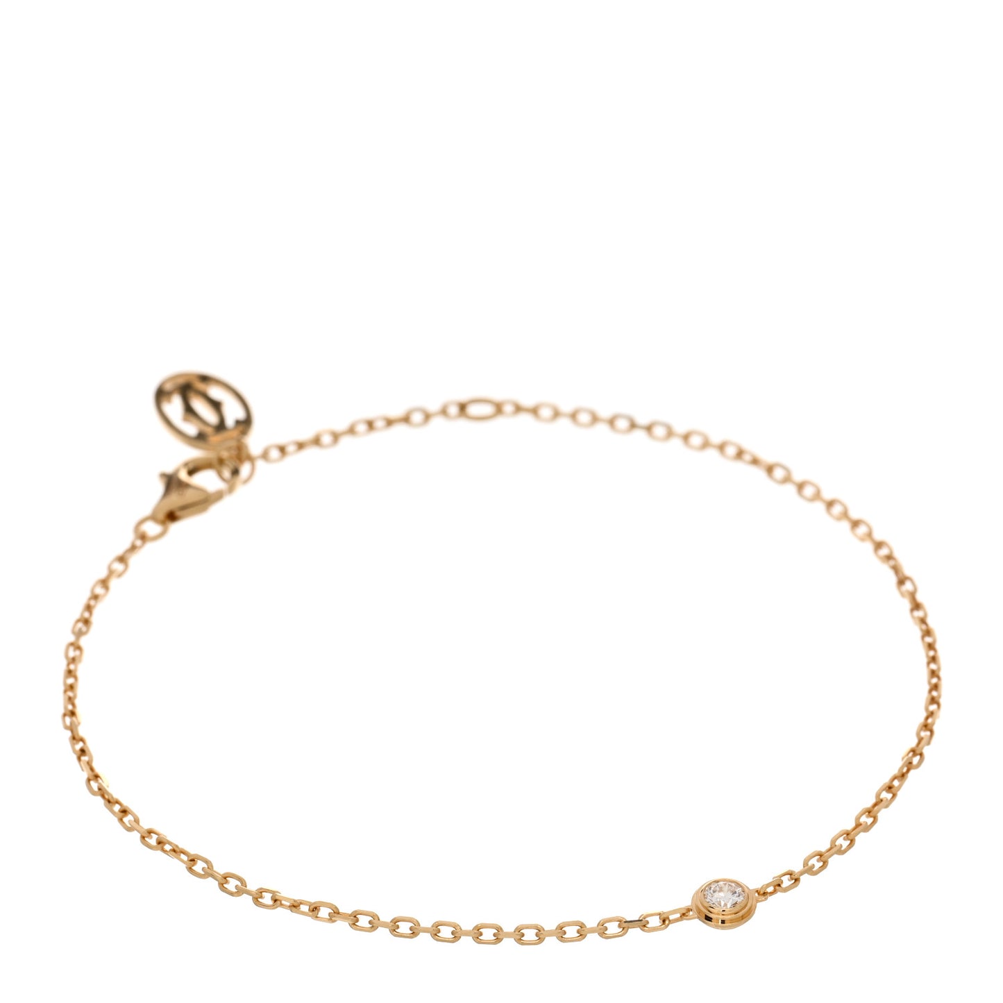 18K Yellow Gold Diamond SM D'Amour Bracelet