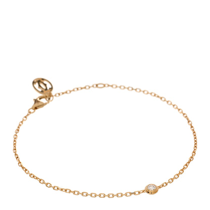 Cartier 18K Yellow Gold Diamond SM D'Amour Bracelet 1 of 4