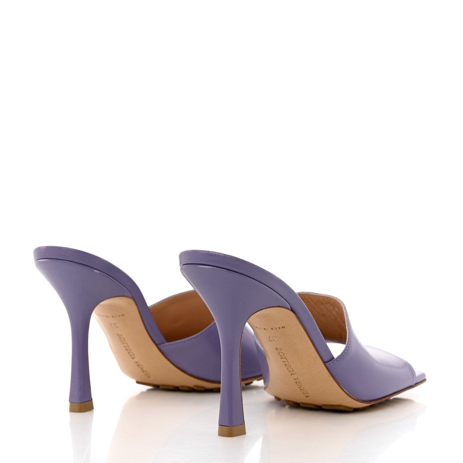 Bottega Veneta Lambskin Stretch Mule Sandals 37 Lavender 4 of 9