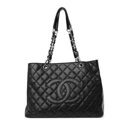 Chanel Caviar Quilted Grand Shopping Tote GST Black 1 of 13