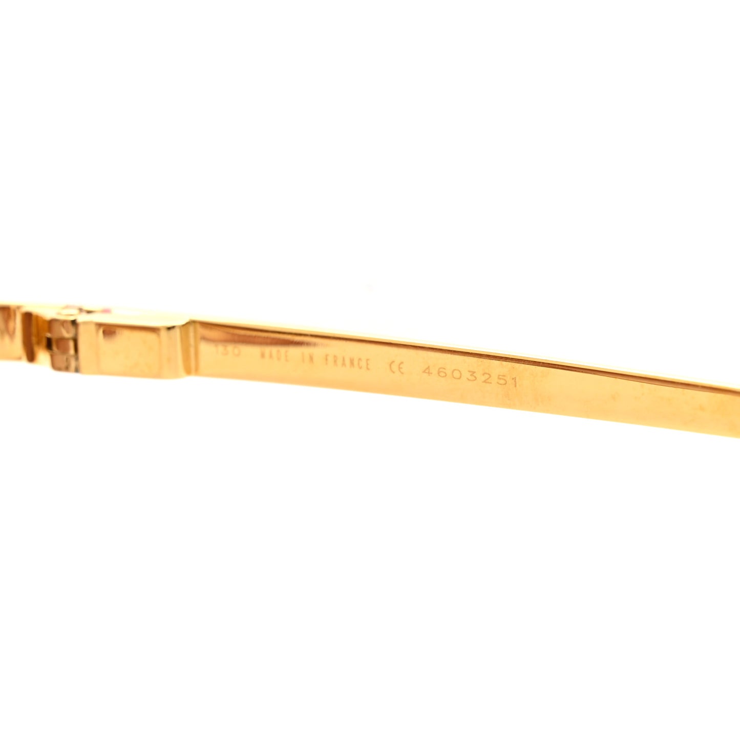 Santos Dumont Aviator Sunglasses Gold