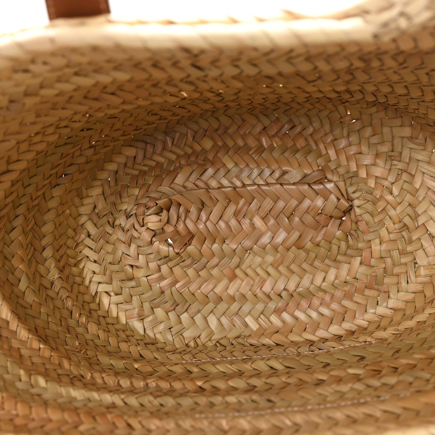Loewe Raffia Large Basket Tote Bag Natural Tan 5 of 12