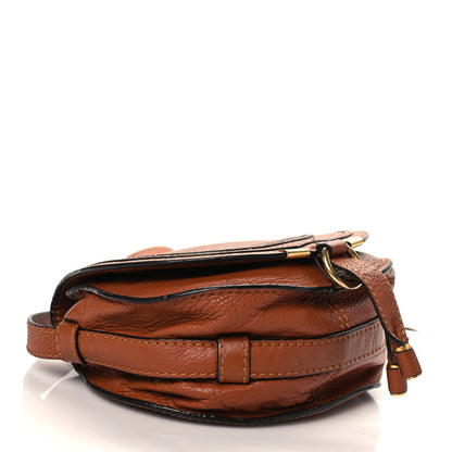 Chloe Calfskin Mini Marcie Round Crossbody Bag Tan 4 of 12