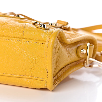 Balenciaga Agneau Classic Gold Hardware Nano City Jaune Epi 11 of 11