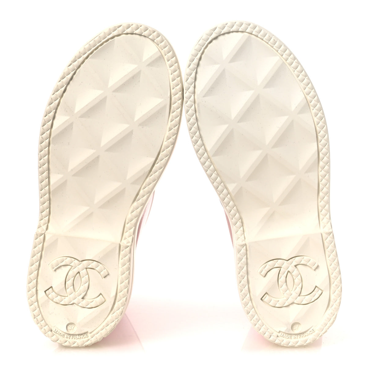 Chanel Caoutchouk CC High Boots 37 Rose 7 of 11