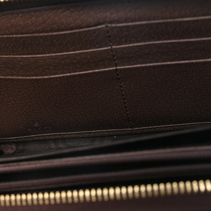 Gucci GG Supreme Monogram Web Ophidia Zip Around Wallet Brown 6 of 7