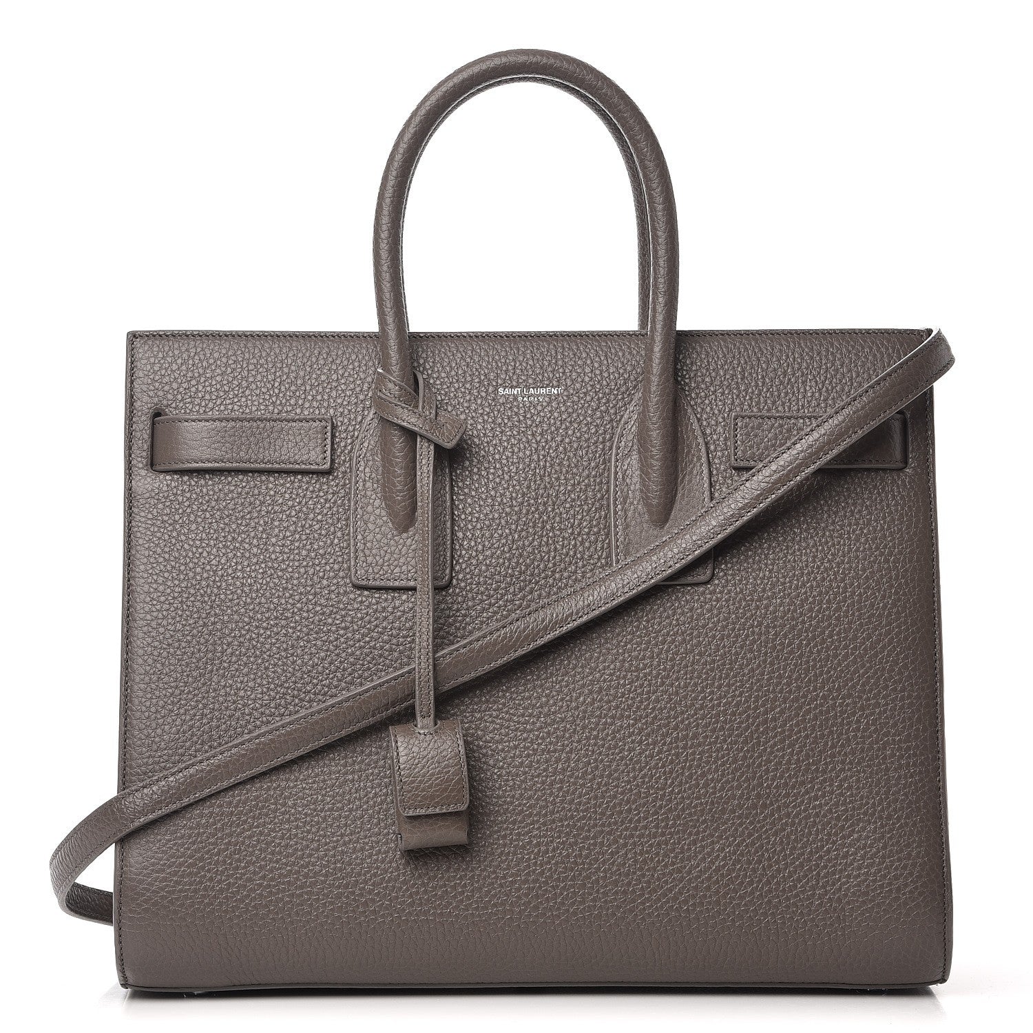 Saint Laurent Grained Calfskin Small Sac De Jour Dark Anthracite 1 of 8