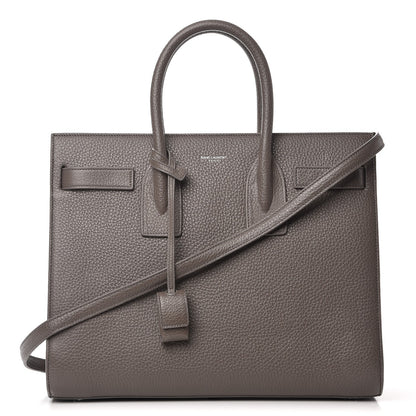 Saint Laurent Grained Calfskin Small Sac De Jour Dark Anthracite 1 of 8