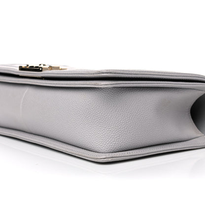 Chanel Caviar Quilted New Medium Boy Flap Grey 9 of 13