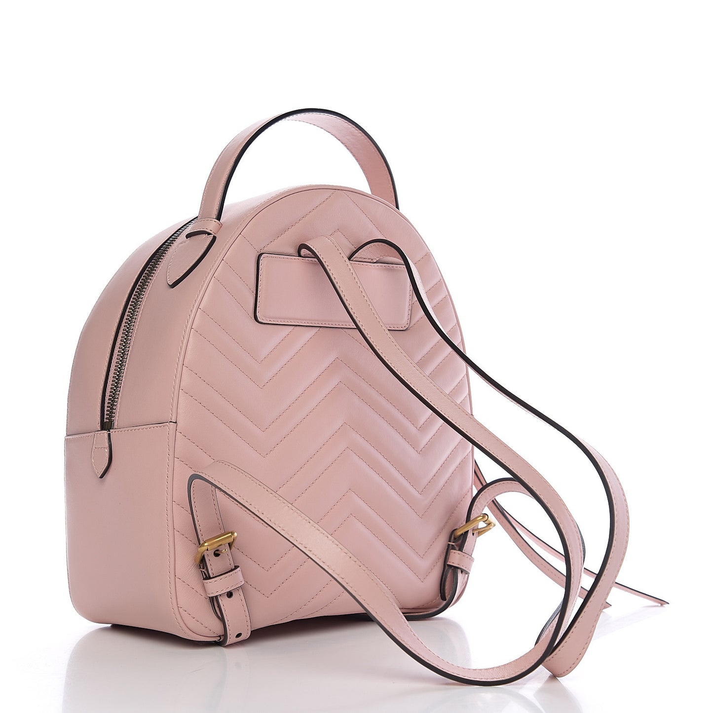 Calfskin Matelasse GG Marmont Dome Backpack Perfect Pink