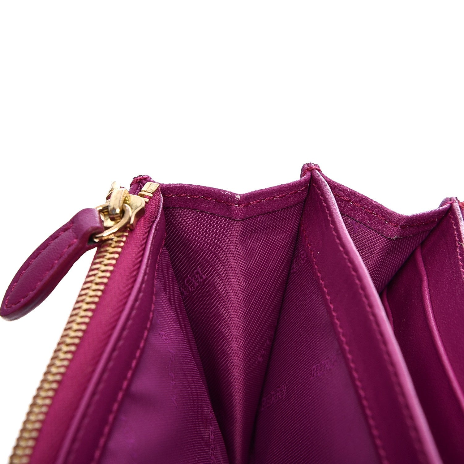 Burberry Calfskin Horseferry Check Porter Continental Wallet Dark Pink 10 of 10