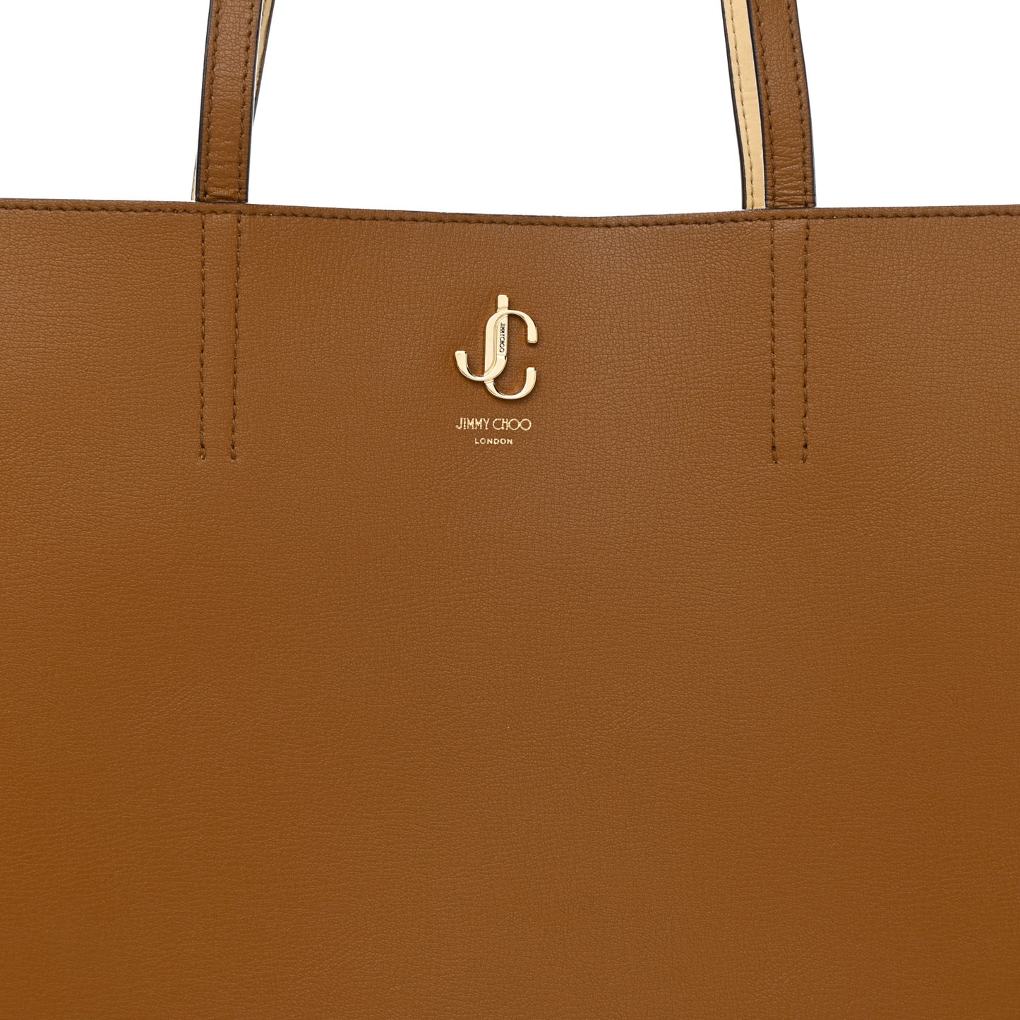 Grainy Calfskin JC Tote Cuoio