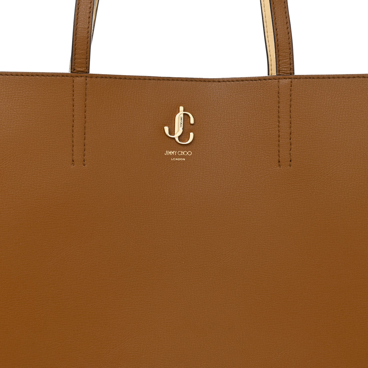 Jimmy Choo Grainy Calfskin JC Tote Cuoio 8 of 11