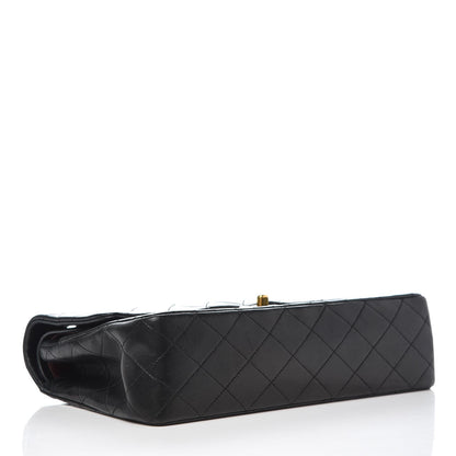 Chanel Lambskin Quilted Medium Double Flap Black 4 of 11