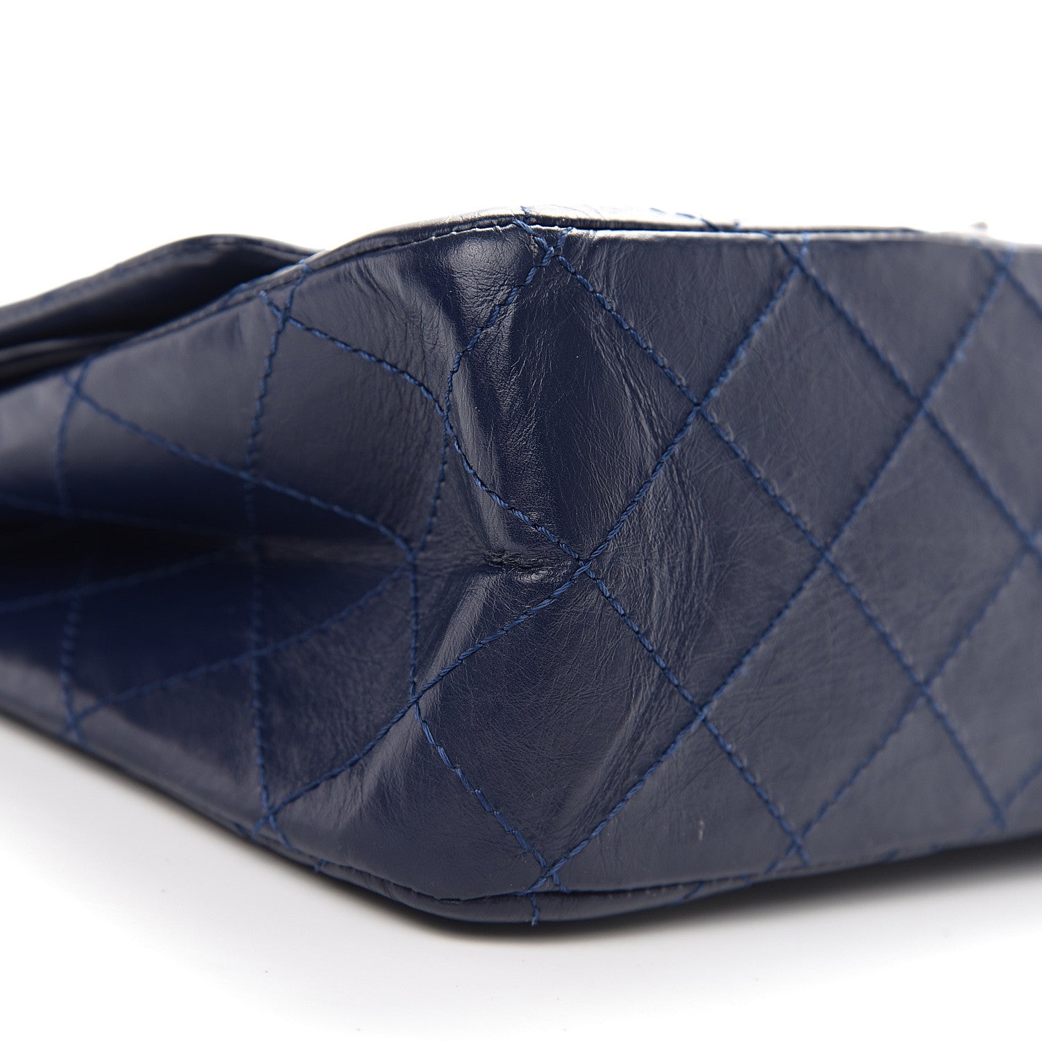 Chanel Aged Calfskin Quilted 2.55 Reissue 227 Flap Dark Blue 7 of 9