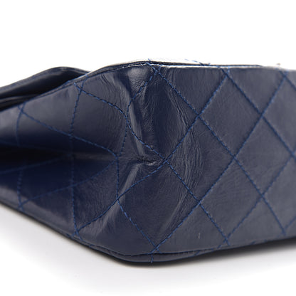 Chanel Aged Calfskin Quilted 2.55 Reissue 227 Flap Dark Blue 7 of 9