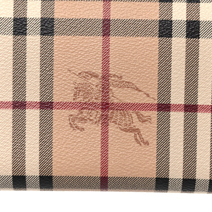 Burberry Haymarket Check Large Ziggy Zip Around Wallet Chocolate 8 of 18