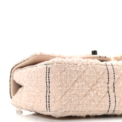 Chanel Tweed Quilted Mini Rectangular Flap Light Pink Black 9 of 10