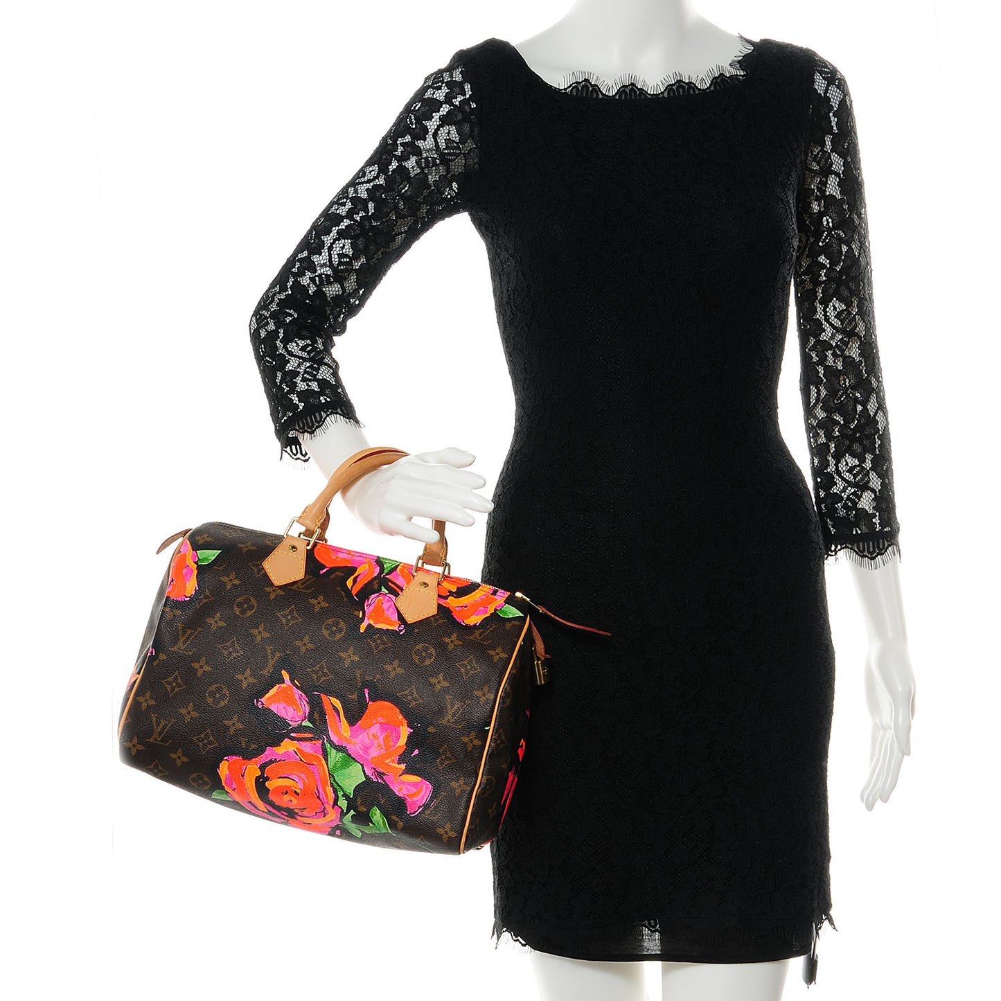 Monogram Roses Speedy 30