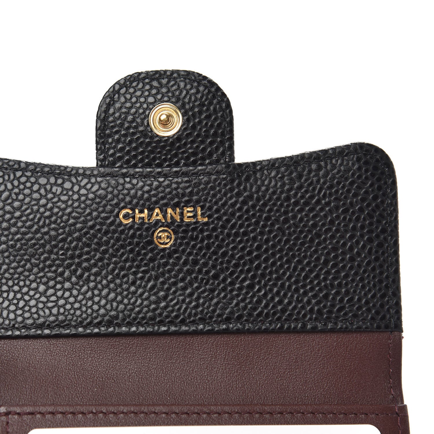 Chanel Caviar Quilted Compact Flap Wallet Black 6 of 9