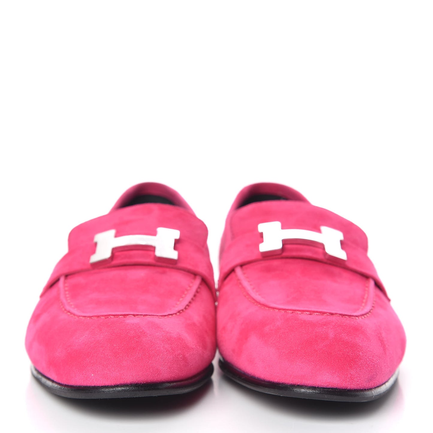 Suede Goatskin Paris Loafers 37 Rose Fuchsia
