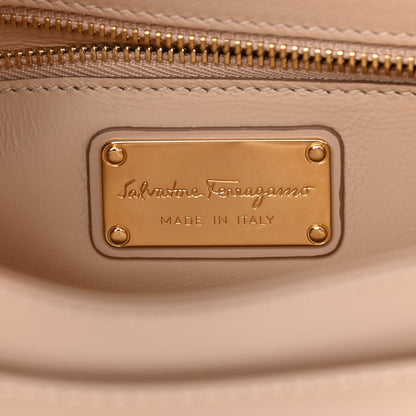 Salvatore Ferragamo Smooth Calfskin Small Anna Shoulder Bag New Bisque 6 of 10