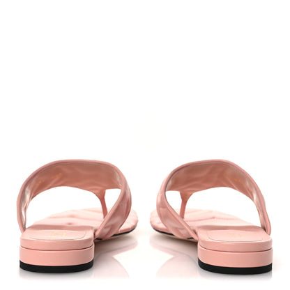 Gucci Nappa Charlotte Double G Marmont Thong Sandals 39.5 Perfect Pink 6 of 11