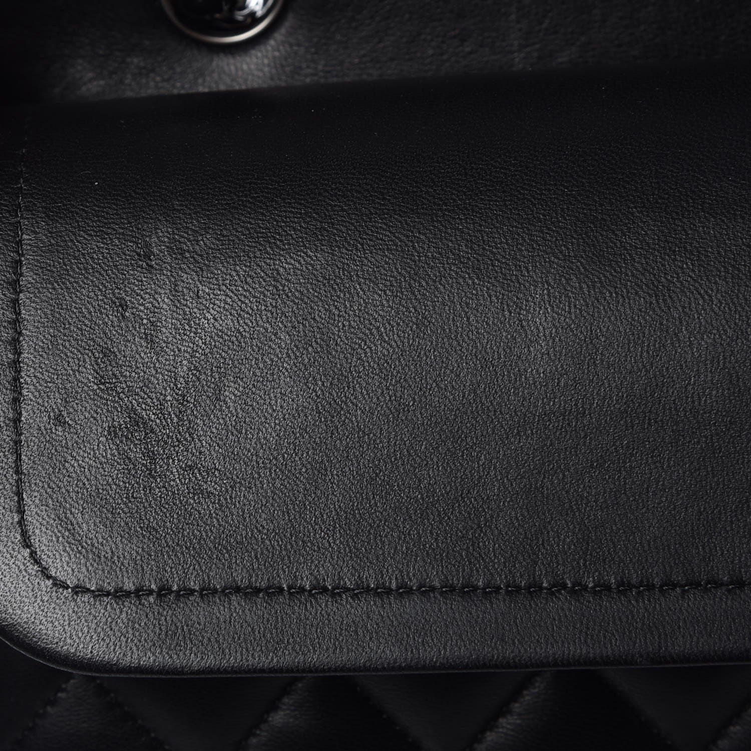 Chanel Lambskin Quilted Medium Double Flap Black 10 of 12