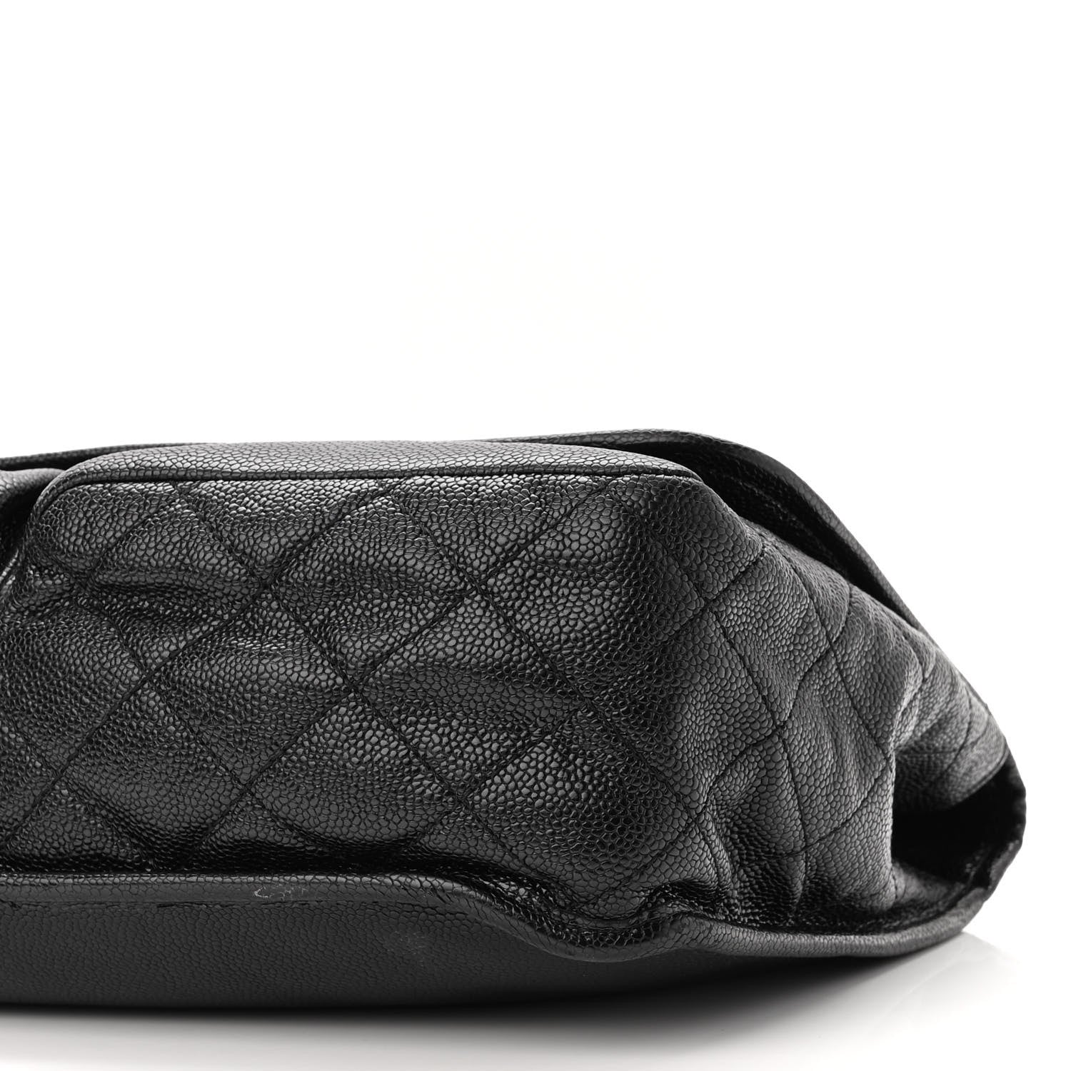 Chanel Grained Calfskin Large Natural Beauty Flap Black 10 of 10