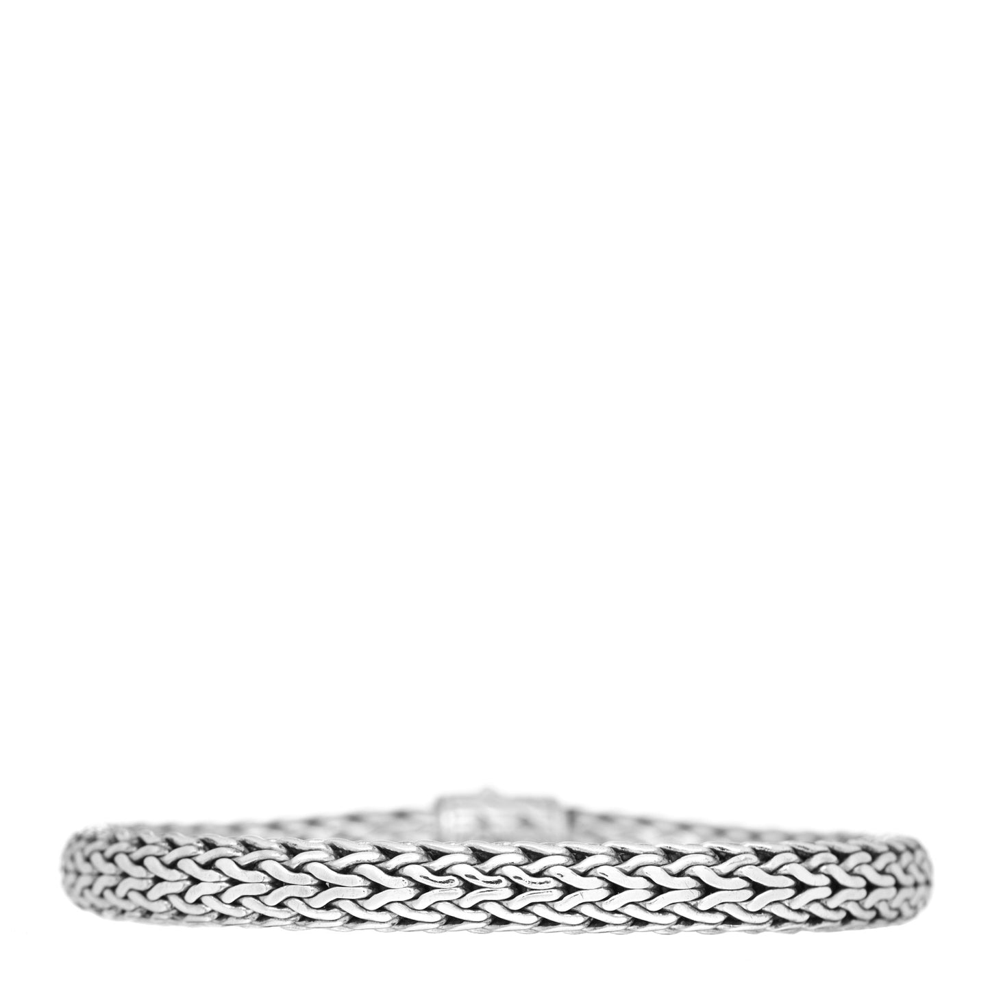 Sterling Silver Diamond 7.5mm Classic Chain Bracelet