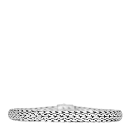 John Hardy Sterling Silver Diamond 7.5mm Classic Chain Bracelet 2 of 4