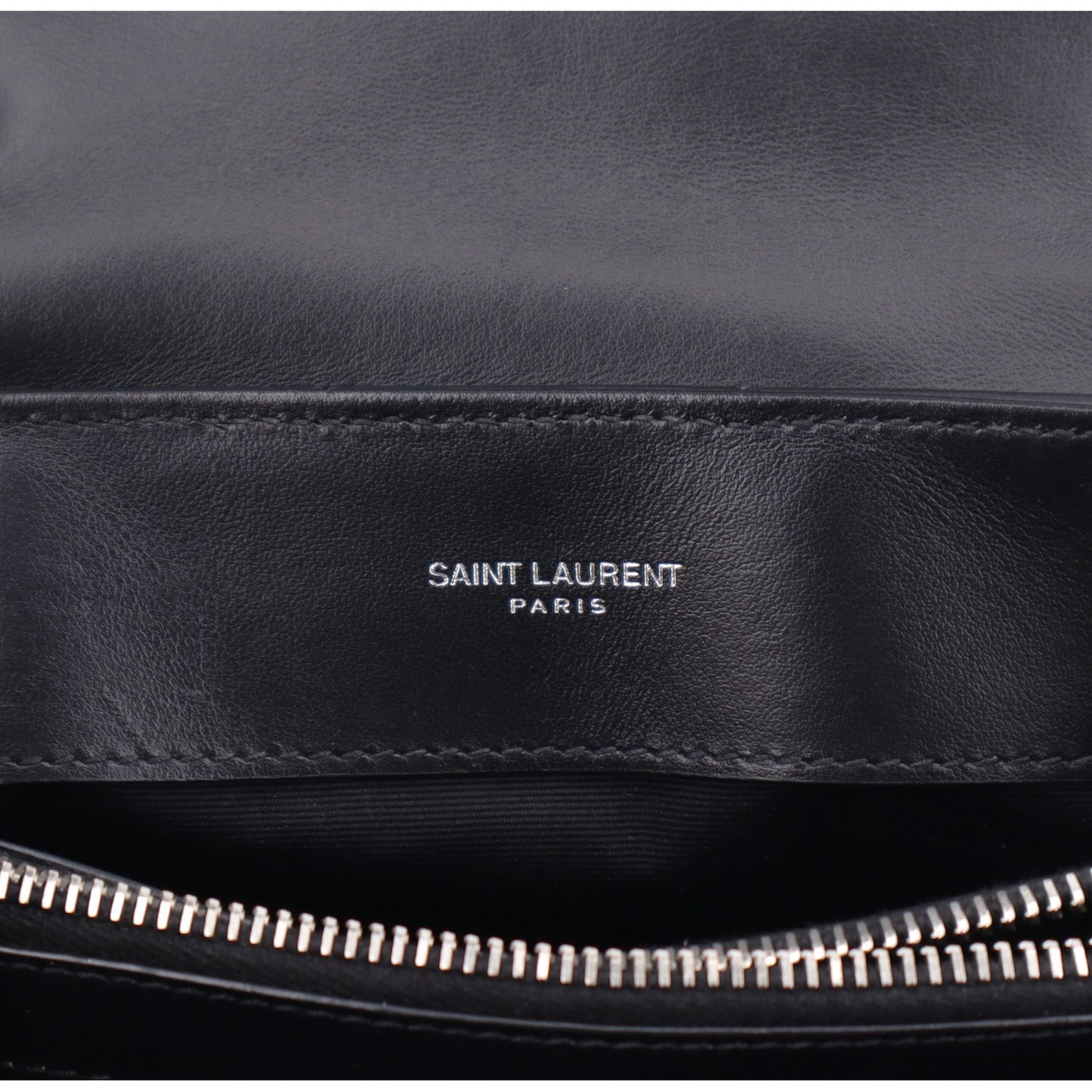 Calfskin Y Quilted Monogram Small Loulou Chain Satchel Black