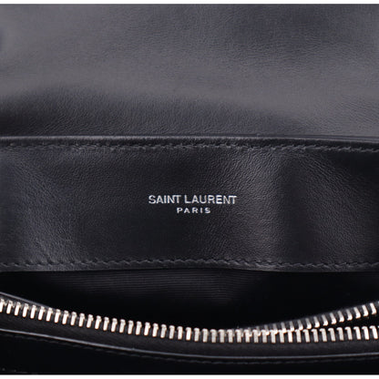 Saint Laurent Calfskin Y Quilted Monogram Small Loulou Chain Satchel Black 6 of 11