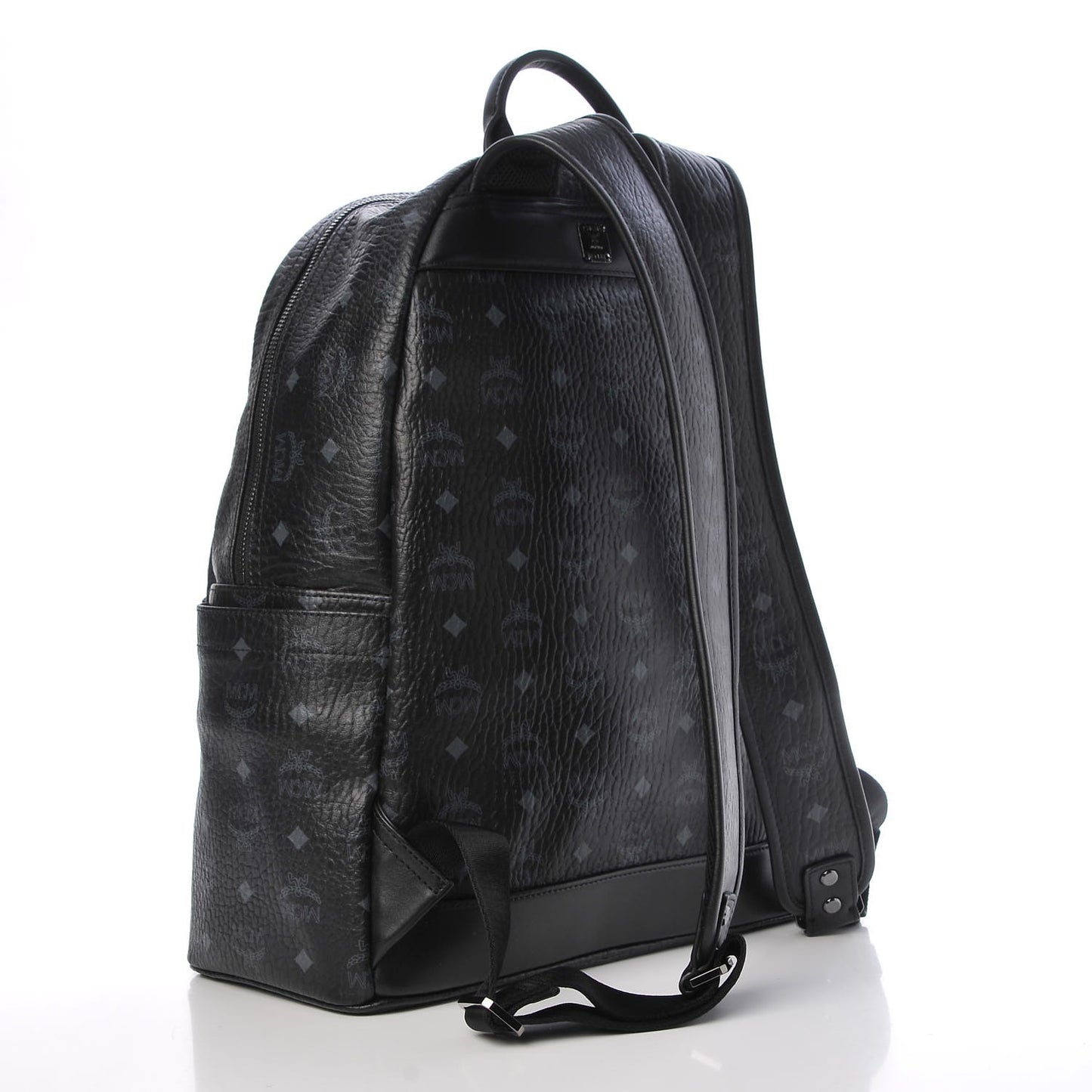 Visetos Medium Stark Logo Stripe Backpack Black