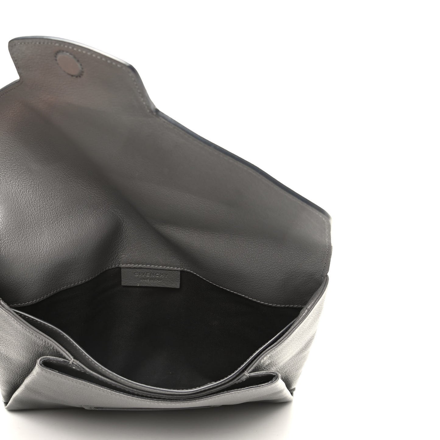 Sugar Goatskin Medium Antigona Envelope Clutch Grey