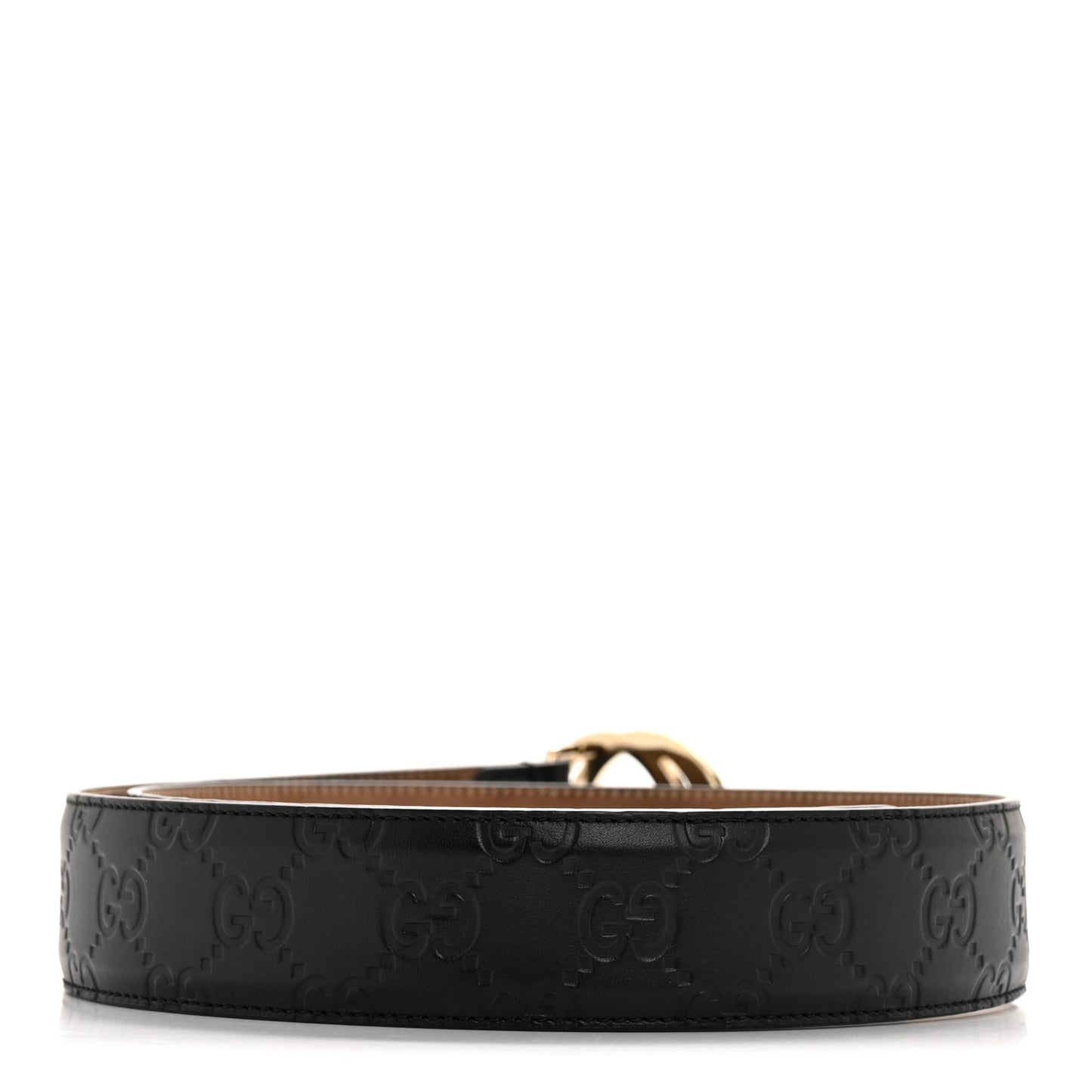 Calfskin Interlocking G 37mm Belt 80 32 Black