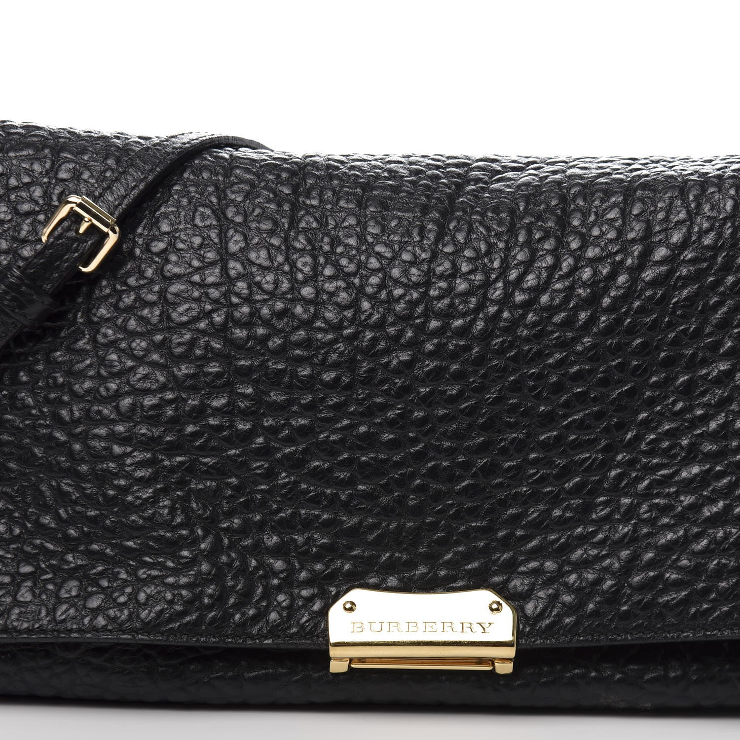 Burberry Signature Grain Medium Mildenhall Crossbody Bag Black 10 of 13