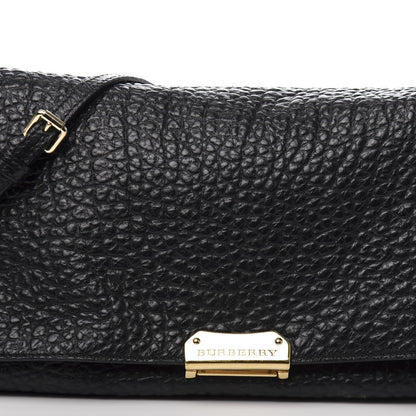 Burberry Signature Grain Medium Mildenhall Crossbody Bag Black 10 of 13