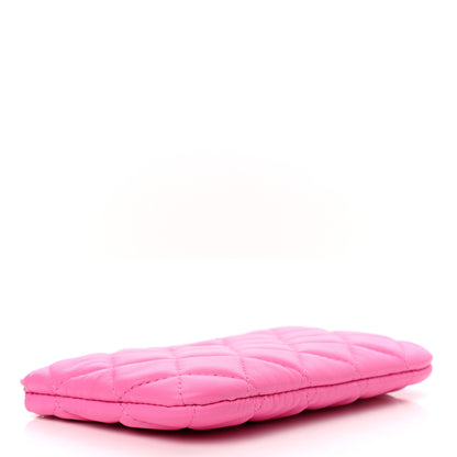 Chanel Lambskin Quilted Small Cosmetic Case Pink 4 of 8