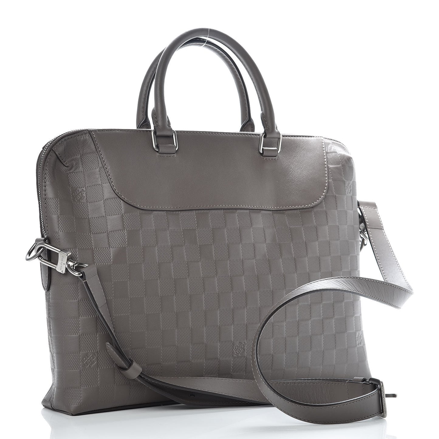 Damier Infini Porte-Documents Jour NM Granit