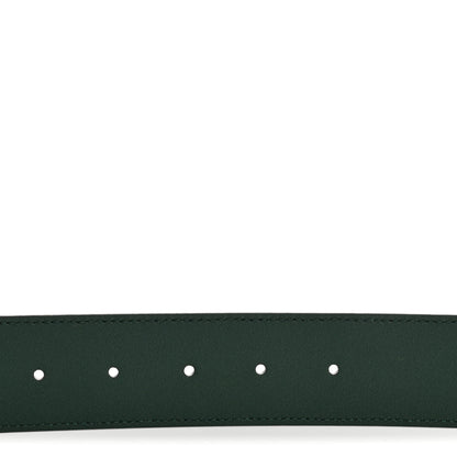 Gucci Textured Dollar Calfskin Double G Memorable Buckle 40mm Belt 90 36 Vintage Green Powder Pink 4 of 7