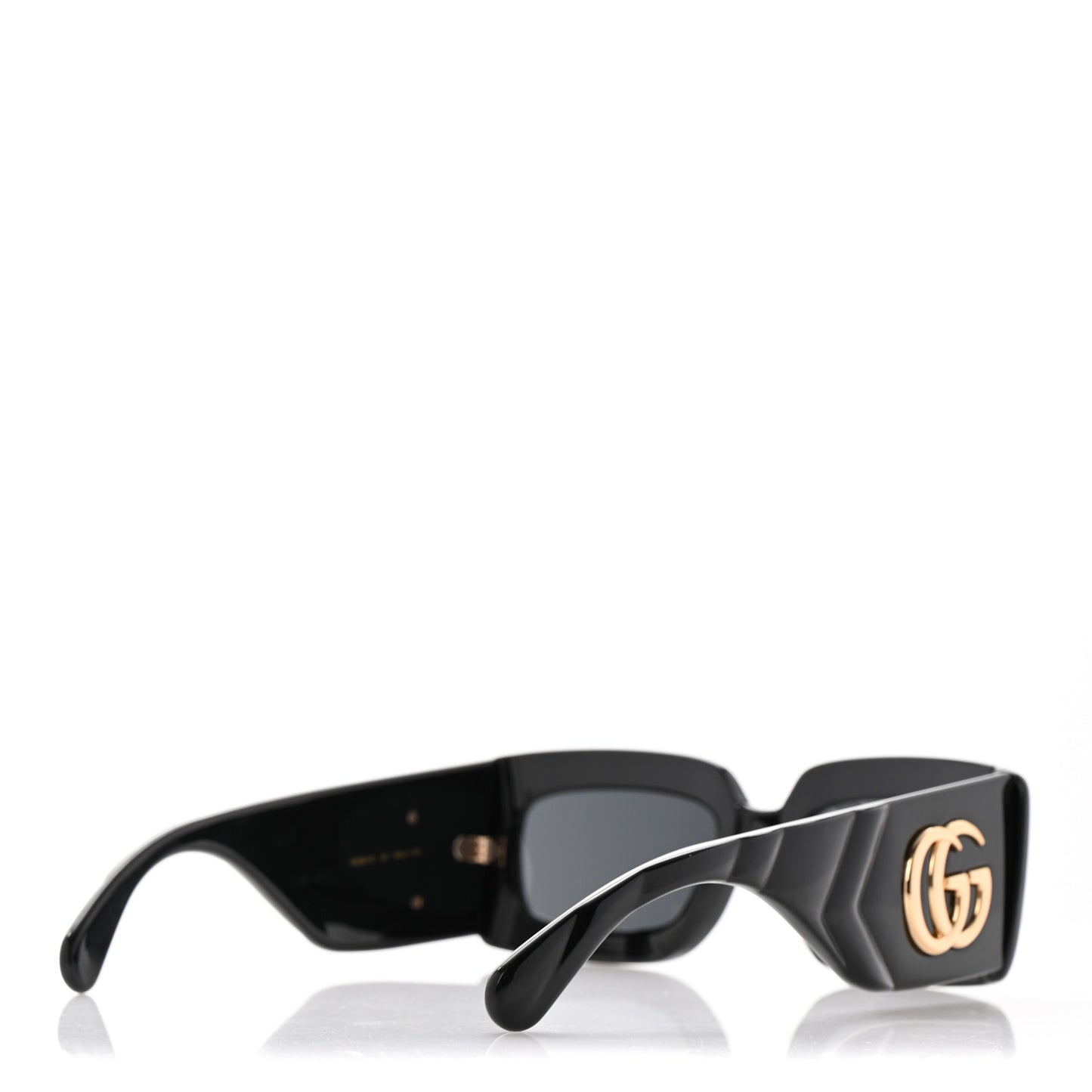 Acetate Rectangular Sunglasses GG0811S Black