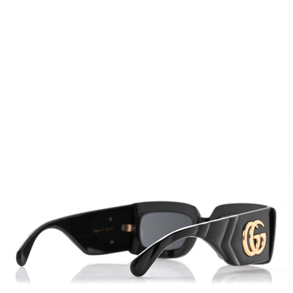 Gucci Acetate Rectangular Sunglasses GG0811S Black 4 of 9