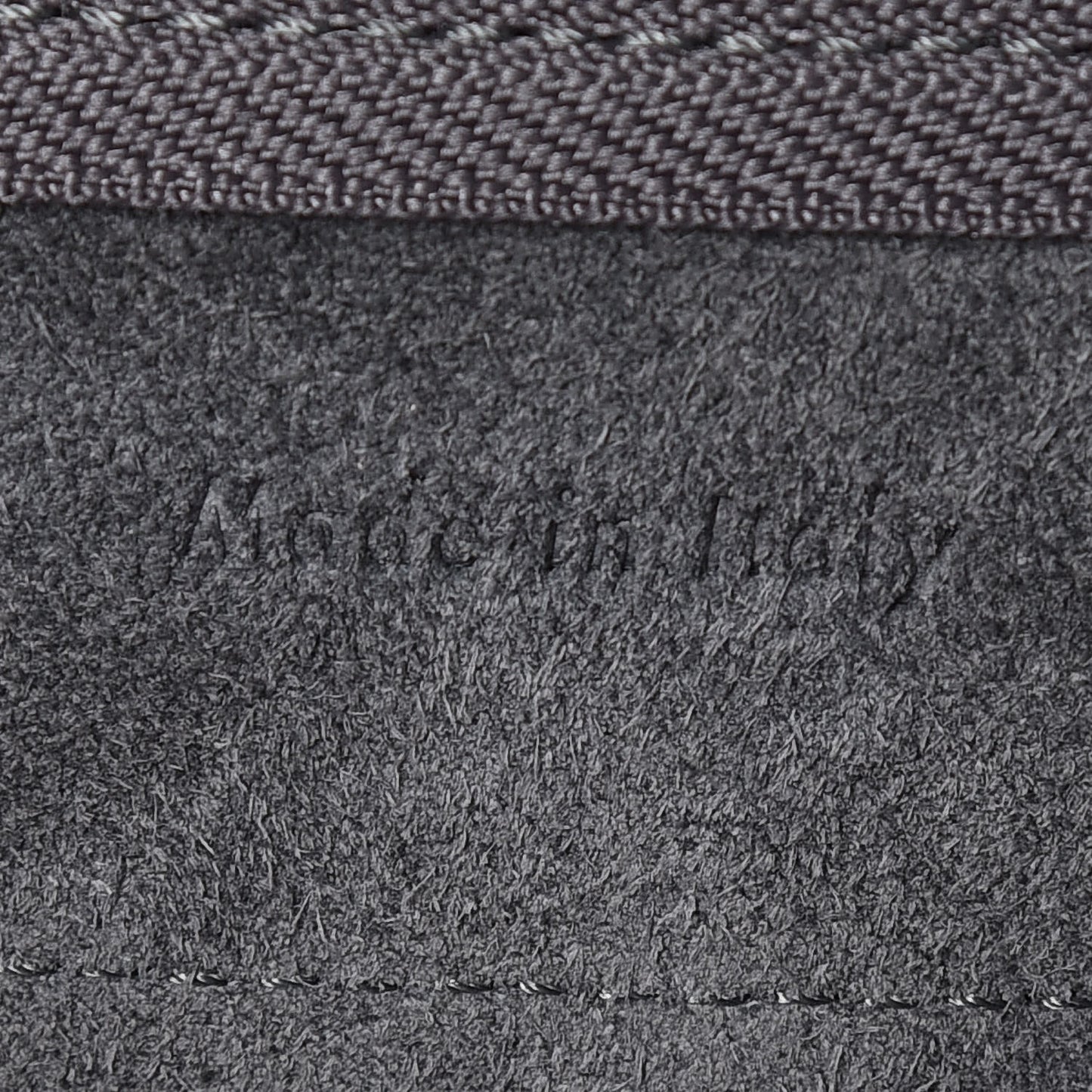 Grained Calfskin Nano Belt Bag Grey