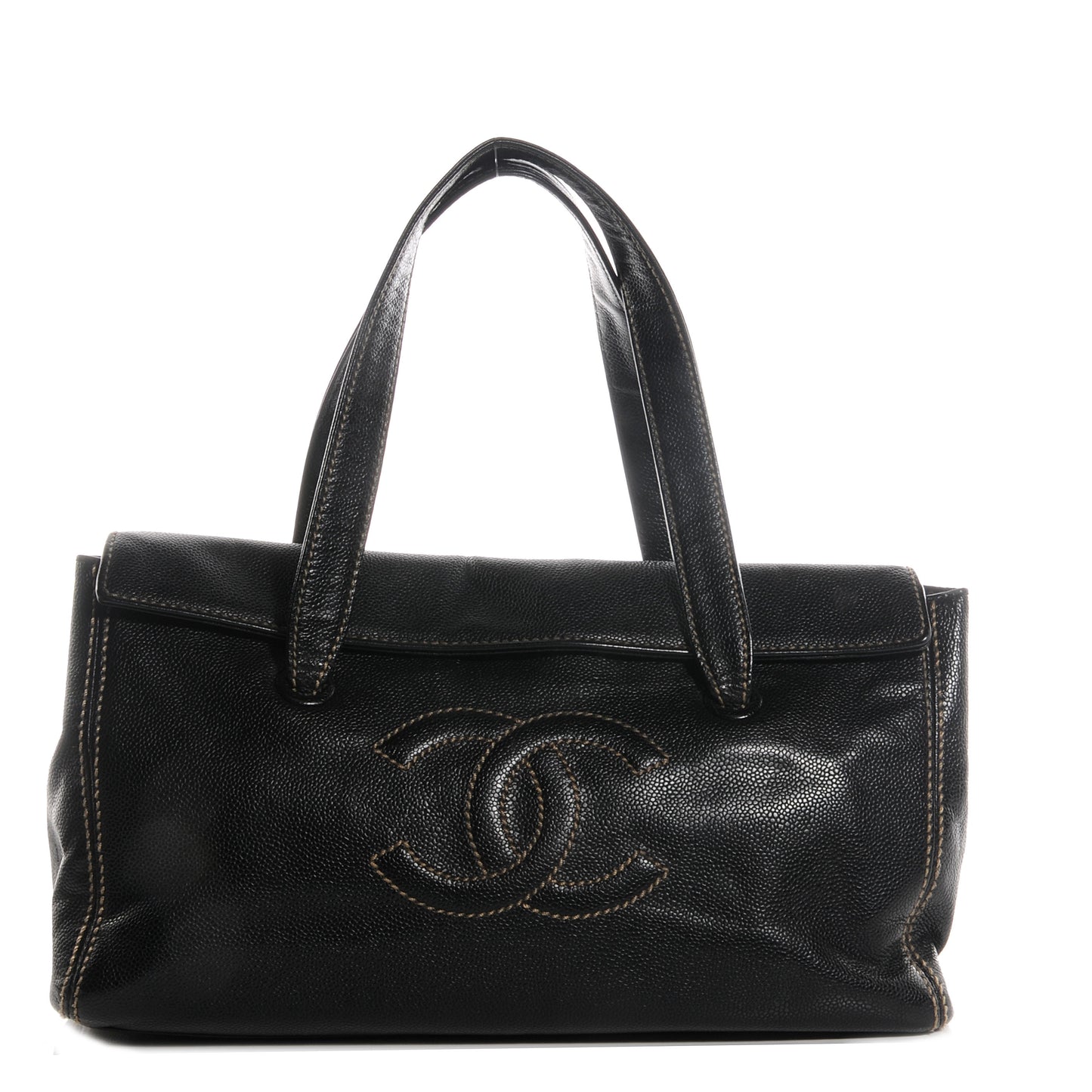 Caviar CC Shoulder Bag Black